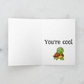 Ik houd Turtley van je papa! Mooie Turtle voor Vad Kaart (Binnen)