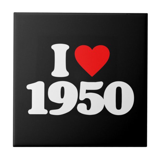 IK HOUD VAN 1950 TEGELTJE (Voorkant)