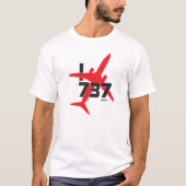 IK HOUD VAN 737 T-SHIRT (Voorkant)