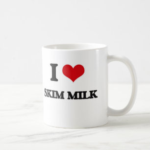 Ik houd van Afgeroomde melk Koffiemok