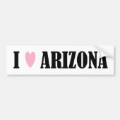 IK HOUD VAN ARIZONA-BUMPERSTICKER BUMPERSTICKER (Voorkant)
