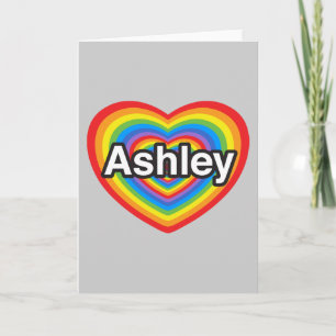 Ik houd van Ashley. Ik houd van u Ashley. Hart Kaart