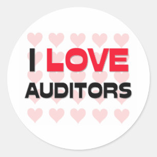 IK HOUD VAN AUDITORS RONDE STICKER