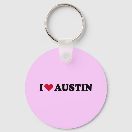 IK HOUD VAN AUSTIN / I HEART AUSTIN SLEUTELHANGER (Voorkant)