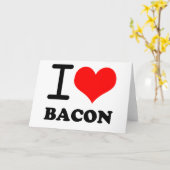 Ik houd van bacon kaart (Gele Bloem)