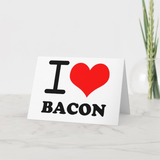 Ik houd van bacon kaart (Voorkant)