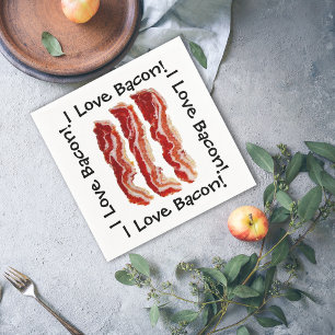 Ik houd van Bacon Servetten