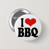 Ik houd van BBQ Ronde Button 5,7 Cm (Voorkant /achterkant)