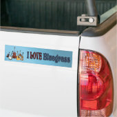 IK HOUD VAN BLUEGRASS-BUMPERSTICKER BUMPERSTICKER (Op Truck)