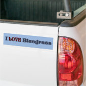 IK HOUD VAN BLUEGRASS-BUMPERSTICKER BUMPERSTICKER (Op Truck)