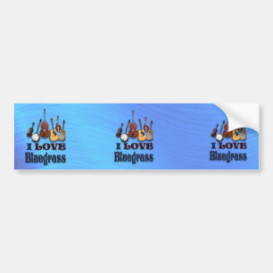 IK HOUD VAN BLUEGRASS-BUMPERSTICKER BUMPERSTICKER