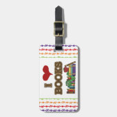 Ik houd van Boeken Bagagelabel (Voorkant verticaal)