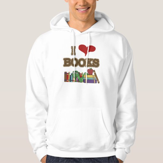 Ik houd van Boeken Hoodie (Voorkant)