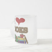 Ik houd van Boeken Matglas Koffiemok (Voorkant links)