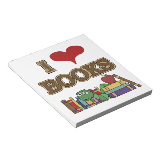 Ik houd van Boeken Notitieblok (Schuin)