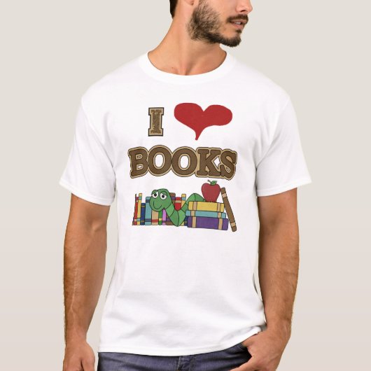 Ik houd van Boeken T-shirt (Voorkant)