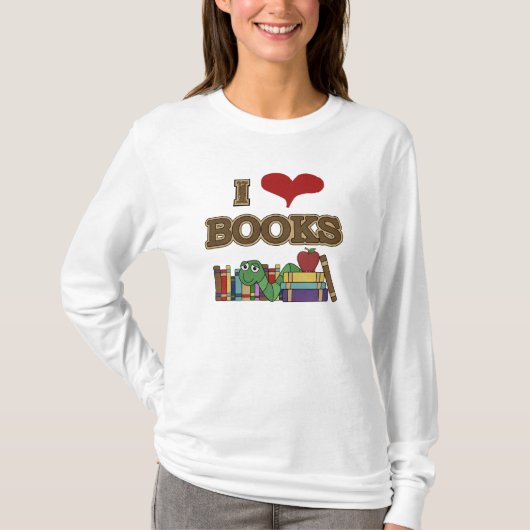 Ik houd van Boeken T-shirt (Voorkant)