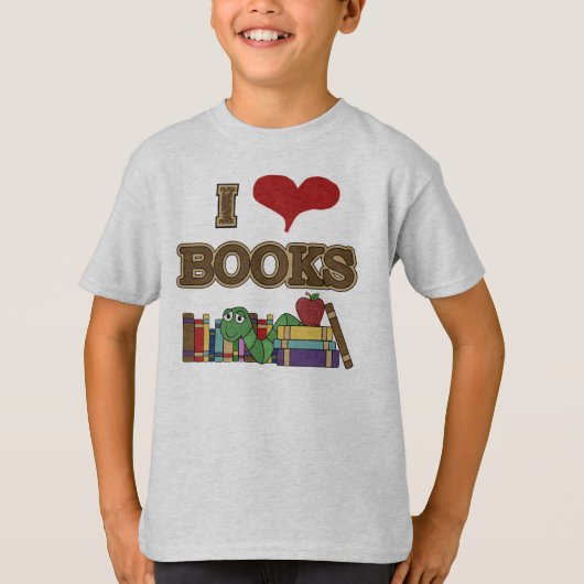 Ik houd van Boeken T-shirt (Voorkant)
