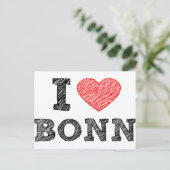 Ik houd van Bonn Briefkaart (Staand voorkant)