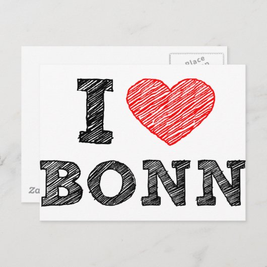 Ik houd van Bonn Briefkaart (Voorkant / Achterkant)