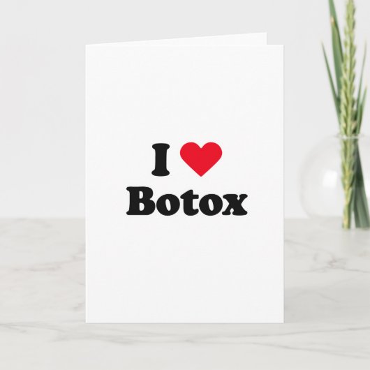 Ik houd van botox kaart (Voorkant)