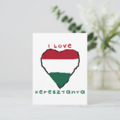 Ik houd van Briefkaart Keresztanya (Staand voorkant)