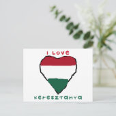 Ik houd van Briefkaart Keresztanya (Staand voorkant)