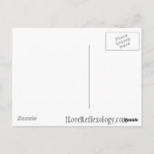 Ik houd van Briefkaart Reflexology (Achterkant)