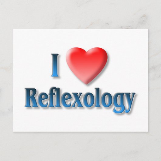 Ik houd van Briefkaart Reflexology (Voorkant)