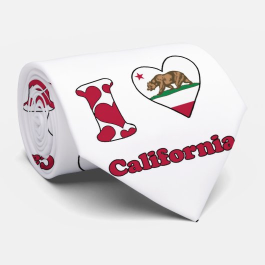 Ik houd van Californië Stropdas (Opgerold)