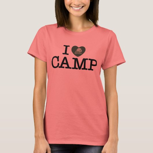 IK HOUD VAN CAMP T-Shirt (vrouwen) (Voorkant)