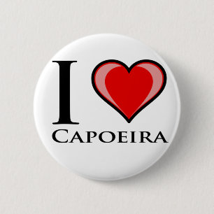 Ik houd van Capoeira Ronde Button 5,7 Cm