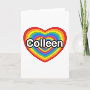 Ik houd van Colleen. Ik houd van u Colleen. Hart Kaart