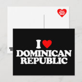 IK HOUD VAN DE DOMINICAANSE REPUBLIEK BRIEFKAART (Voorkant / Achterkant)