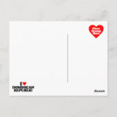 IK HOUD VAN DE DOMINICAANSE REPUBLIEK BRIEFKAART (Achterkant)