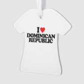 IK HOUD VAN DE DOMINICAANSE REPUBLIEK ORNAMENT (voorkant)