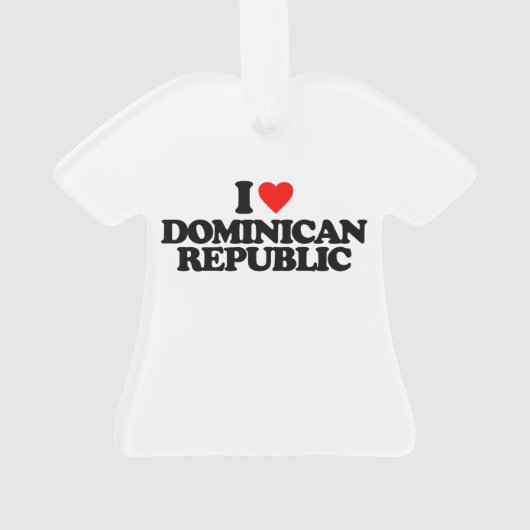 IK HOUD VAN DE DOMINICAANSE REPUBLIEK ORNAMENT (achterkant)