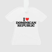 IK HOUD VAN DE DOMINICAANSE REPUBLIEK ORNAMENT (voorkant)