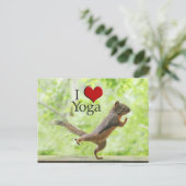 Ik houd van de Eekhoorn van de Yoga Briefkaart (Staand voorkant)