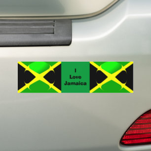 Ik houd van de Jamaicaanse Vlag van de Bumpersticker