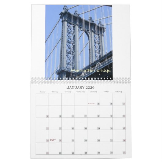 Ik houd van de Kalender van New York (Jan 2026)