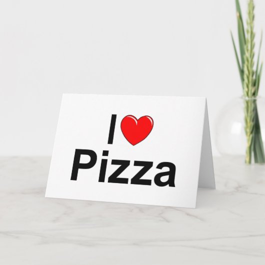 Ik houd van de Pizza (van het Hart) Kaart (Voorkant)