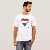 Ik houd van de T-shirt van de licht-Kleur (Voorkant volledig)