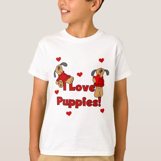 Ik houd van de T-shirts en de Giften van het Puppy (Voorkant)