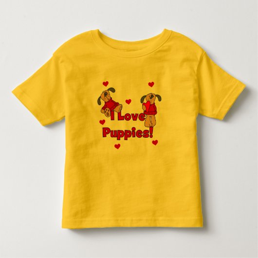 Ik houd van de T-shirts en de Giften van het Puppy (Voorkant)