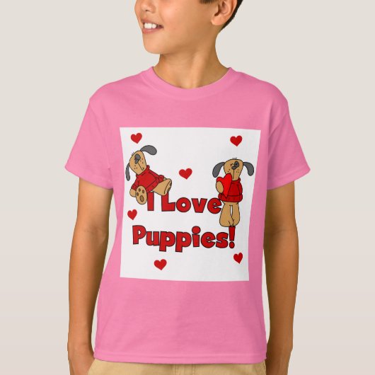 Ik houd van de T-shirts en de Giften van het Puppy (Voorkant)