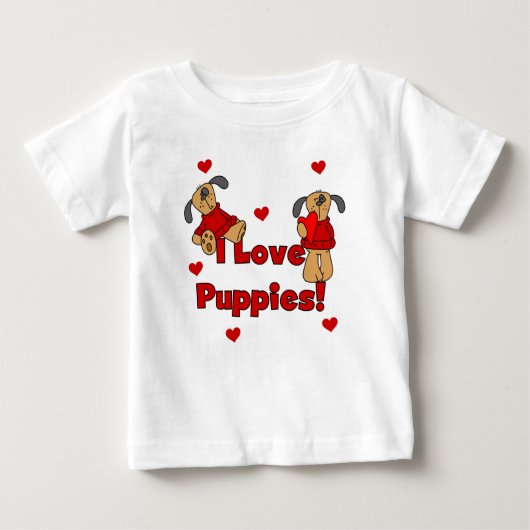 Ik houd van de T-shirts en de Giften van het Puppy (Voorkant)