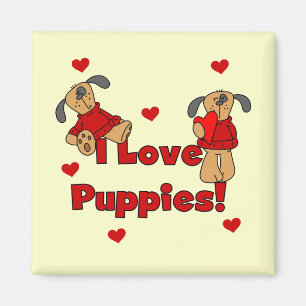 Ik houd van de T-shirts en de Giften van het Puppy Magneet