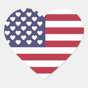 IK HOUD VAN DE VERENIGDE STATEN VAN AMERIKA , AMER HART STICKER