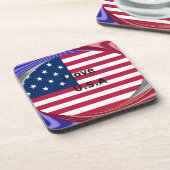 IK HOUD VAN DE VS BIER ONDERZETTER (Linkerzijde)